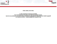 Tablet Screenshot of coopimport.coopanet.com